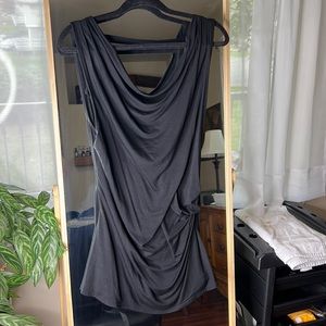 Sexy wrap style black top